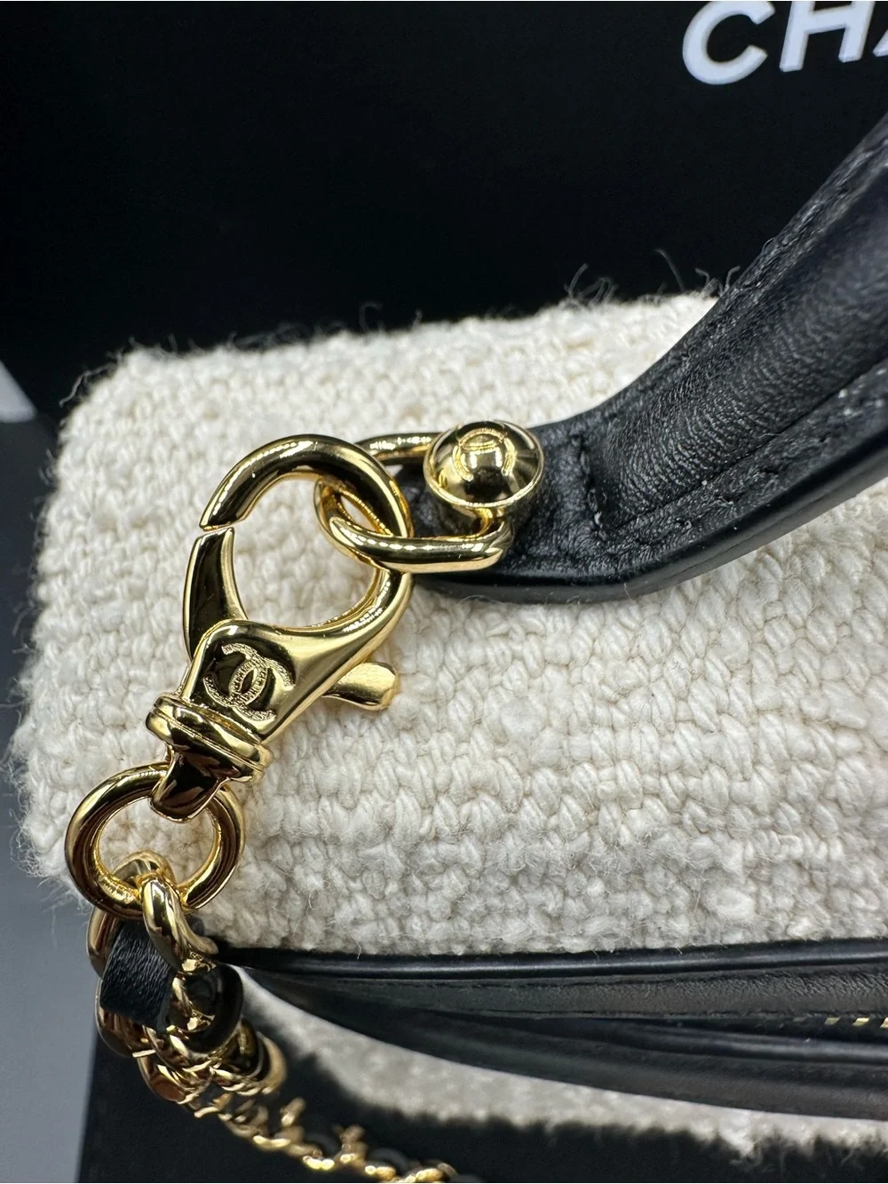 Chanel coco beach slim vanity tweed ecru - Picture 4 of 10